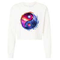 Yin Yang Cropped Pullover Crew