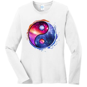 Yin Yang Ladies Long Sleeve Shirt