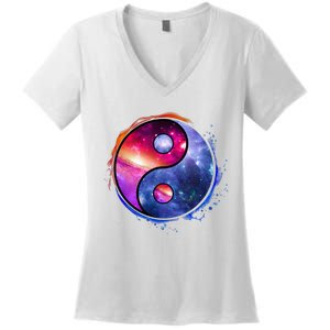 Yin Yang Women's V-Neck T-Shirt