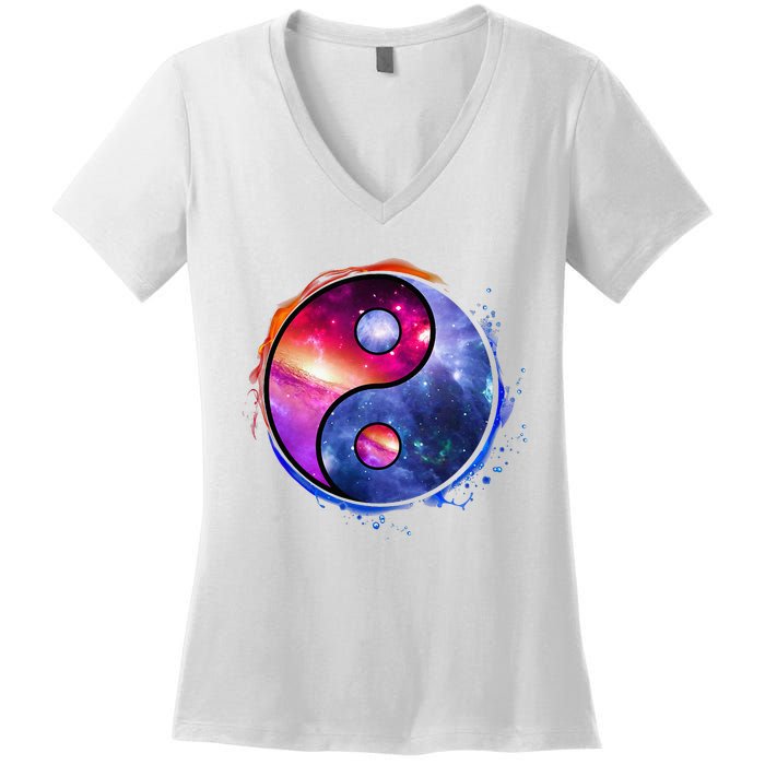 Yin Yang Women's V-Neck T-Shirt