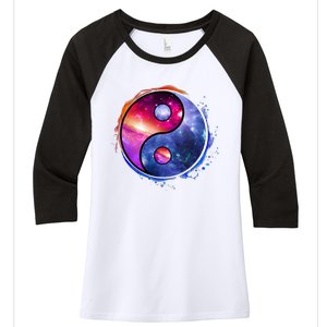 Yin Yang Women's Tri-Blend 3/4-Sleeve Raglan Shirt