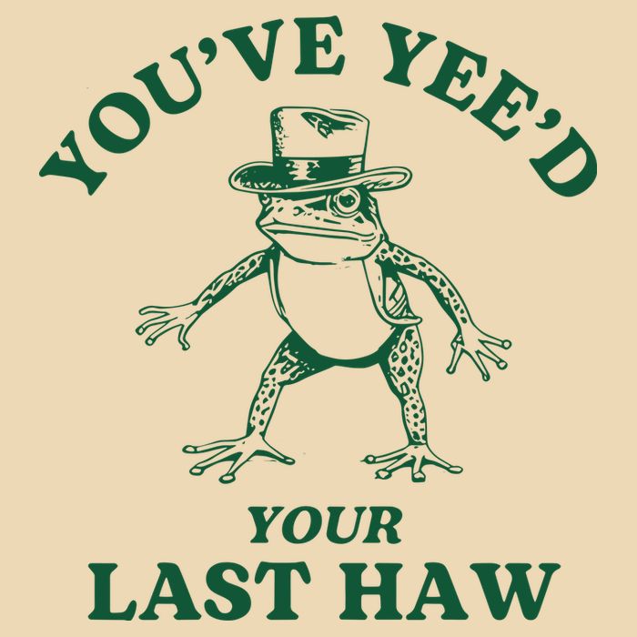 YouVe YeeD Your Last Haw Cowboy Frog Drawstring Bag