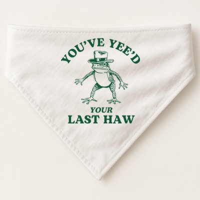 YouVe YeeD Your Last Haw Cowboy Frog USA-Made Doggie Bandana