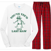 YouVe YeeD Your Last Haw Cowboy Frog Long Sleeve Pajama Set