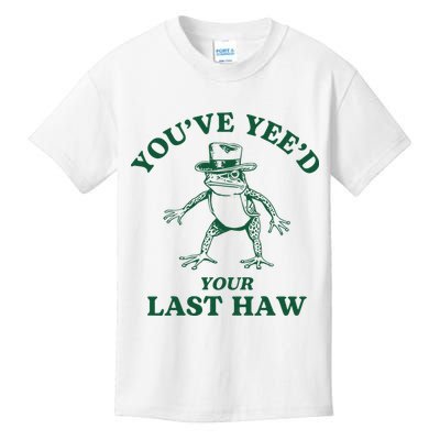 YouVe YeeD Your Last Haw Cowboy Frog Kids T-Shirt