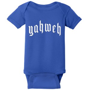 Yahweh YHWH Yeshua Jesus Christian Jewish God Manifestation Baby Bodysuit