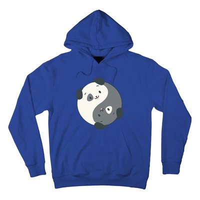 Yin Yang Yoga Zen Cute Dogs For Yoga Lover Gift Hoodie