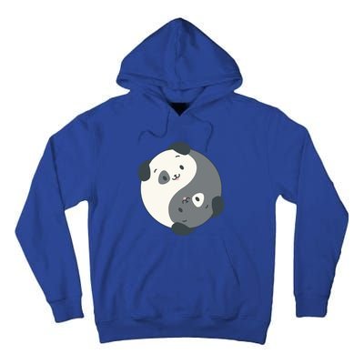 Yin Yang Yoga Zen Cute Dogs For Yoga Lover Gift Tall Hoodie