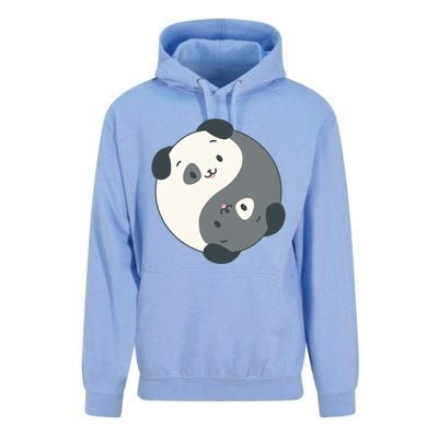 Yin Yang Yoga Zen Cute Dogs For Yoga Lover Gift Unisex Surf Hoodie