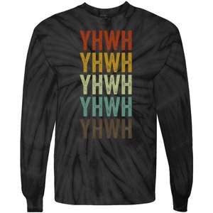 Yhwh Yhwh Yahweh Hebrew Tie-Dye Long Sleeve Shirt