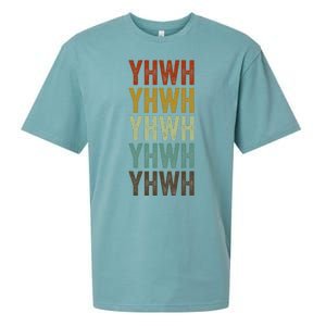 Yhwh Yhwh Yahweh Hebrew Sueded Cloud Jersey T-Shirt