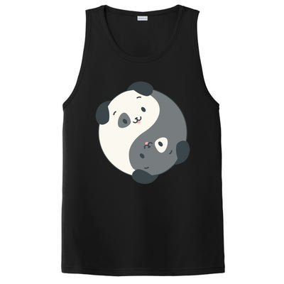 Yin Yang Yoga Zen Cute Dogs For Yoga Lover Gift PosiCharge Competitor Tank