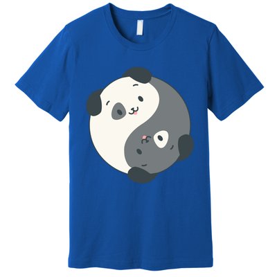 Yin Yang Yoga Zen Cute Dogs For Yoga Lover Gift Premium T-Shirt