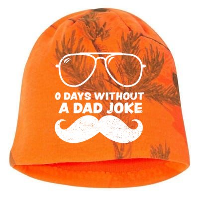 (Zero): 0 Days Without A Dad Joke Fathers Day Gift Kati - Camo Knit Beanie