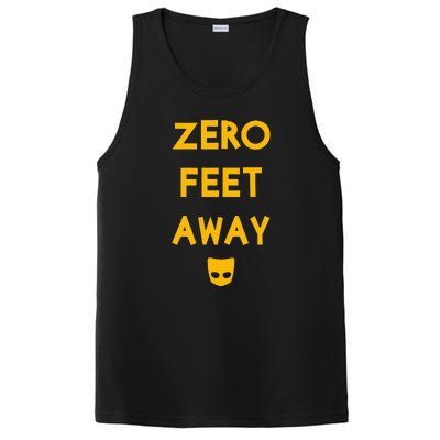 Zero 0 Feet Away Funny Gay Cruising PosiCharge Competitor Tank