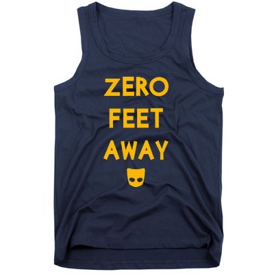 Zero 0 Feet Away Funny Gay Cruising Tank Top