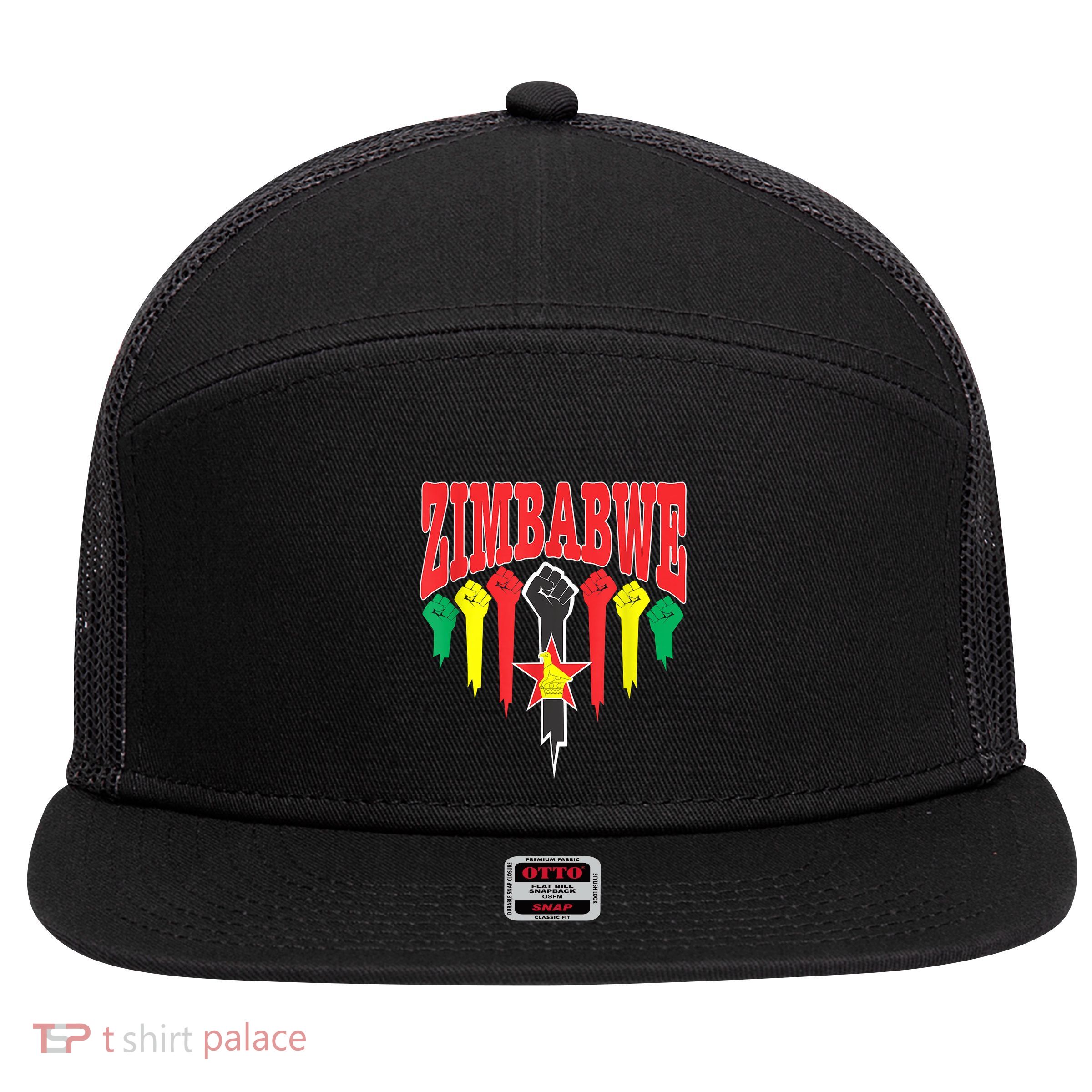 ZIM 1 7 Panel Mesh Trucker Snapback Hat