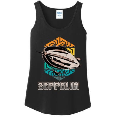 Zeppelin 70s & 80s Blimps Dirigible Airship Ladies Essential Tank