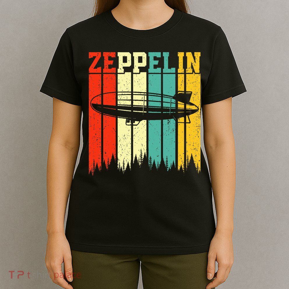 Zeppelin 70s 80s Dirigible Airship Zepelin Zepplin T-Shirt