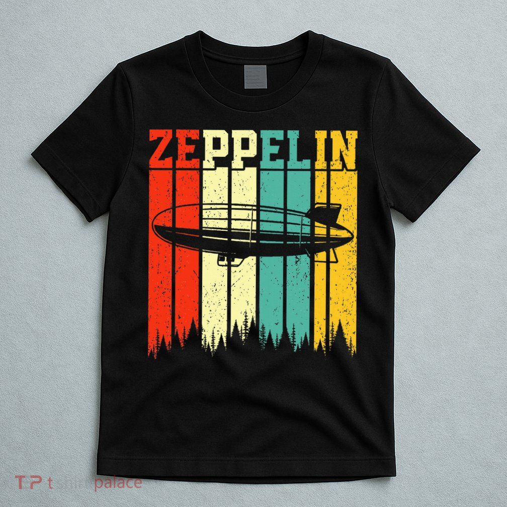 Zeppelin 70s 80s Dirigible Airship Zepelin Zepplin T-Shirt