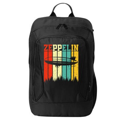Zeppelin 70s 80s Dirigible Airship Zepelin Zepplin City Backpack