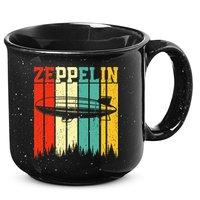 Zeppelin 70s 80s Dirigible Airship Zepelin Zepplin 15oz Campfire Ceramic Mug