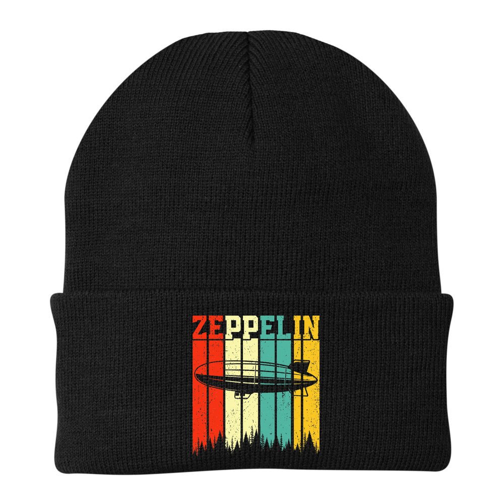Zeppelin 70s 80s Dirigible Airship Zepelin Zepplin Beanie