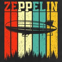 Zeppelin 70s 80s Dirigible Airship Zepelin Zepplin Golf Towel
