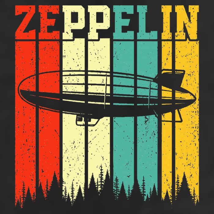 Zeppelin 70s 80s Dirigible Airship Zepelin Zepplin Golf Towel