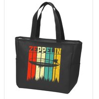 Zeppelin 70s 80s Dirigible Airship Zepelin Zepplin Zip Tote Bag