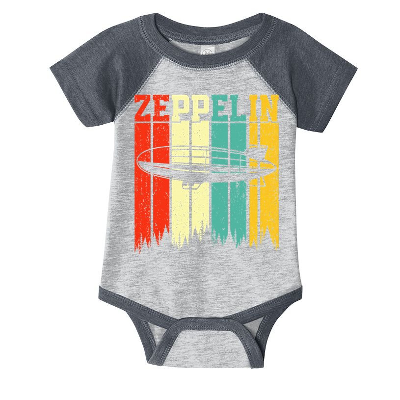 Zeppelin 70s 80s Dirigible Airship Zepelin Zepplin Infant Baby Jersey Bodysuit