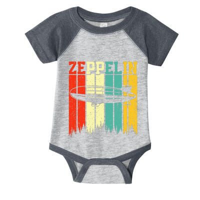 Zeppelin 70s 80s Dirigible Airship Zepelin Zepplin Infant Baby Jersey Bodysuit