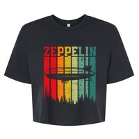 Zeppelin 70s 80s Dirigible Airship Zepelin Zepplin Bella+Canvas Jersey Crop Tee