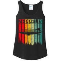 Zeppelin 70s 80s Dirigible Airship Zepelin Zepplin Ladies Essential Tank