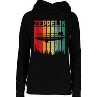 Zeppelin 70s 80s Dirigible Airship Zepelin Zepplin Womens Funnel Neck Pullover Hood