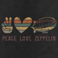 Zeppelin 70s Dirigible Blimp Airship Zepelin Zepplin Garment-Dyed Fleece Hoodie