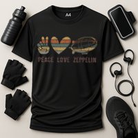Zeppelin 70s Dirigible Blimp Airship Zepelin Zepplin Performance Shirt