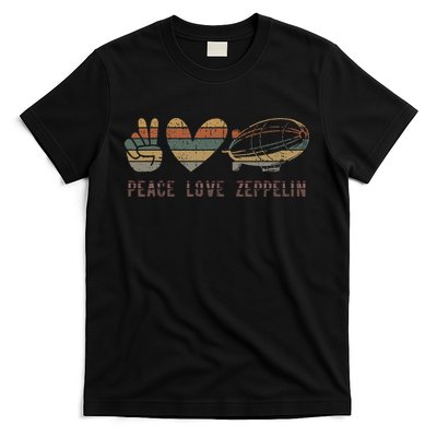 Zeppelin 70s Dirigible Blimp Airship Zepelin Zepplin T-Shirt