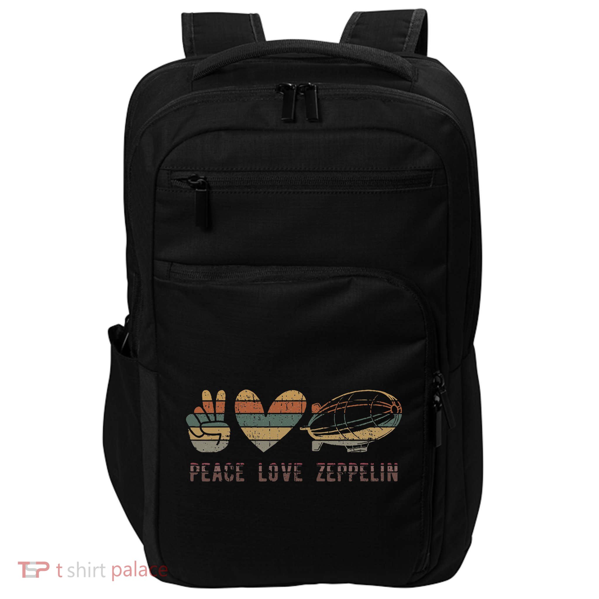 Zeppelin 70s Dirigible Blimp Airship Zepelin Zepplin Impact Tech Backpack