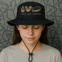 Zeppelin 70s Dirigible Blimp Airship Zepelin Zepplin Bucket Hat