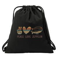 Zeppelin 70s Dirigible Blimp Airship Zepelin Zepplin Drawstring Bag