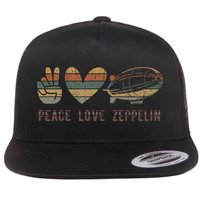 Zeppelin 70s Dirigible Blimp Airship Zepelin Zepplin Flat Bill Trucker Hat