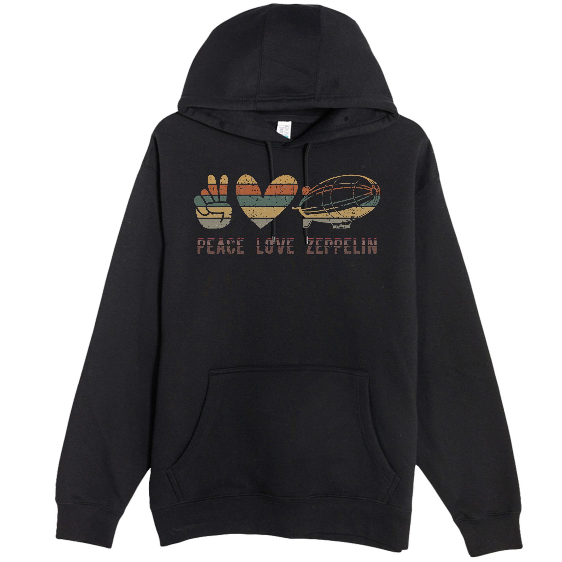 Zeppelin 70s Dirigible Blimp Airship Zepelin Zepplin Premium Pullover Hoodie