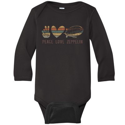 Zeppelin 70s Dirigible Blimp Airship Zepelin Zepplin Baby Long Sleeve Bodysuit