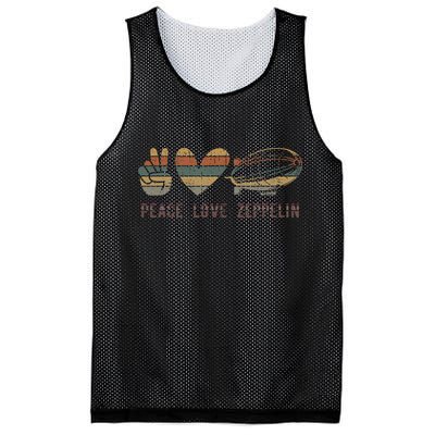Zeppelin 70s Dirigible Blimp Airship Zepelin Zepplin Mesh Reversible Basketball Jersey Tank