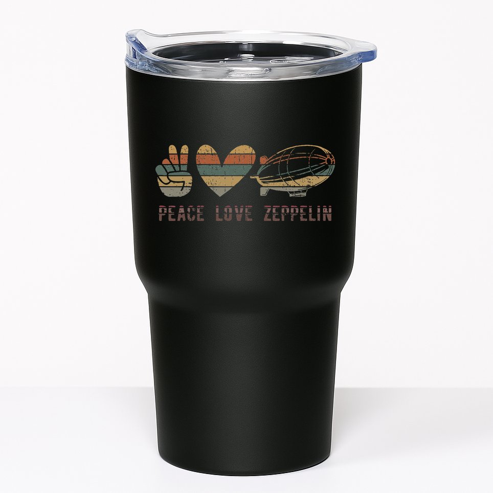 Zeppelin 70s Dirigible Blimp Airship Zepelin Zepplin Tumbler