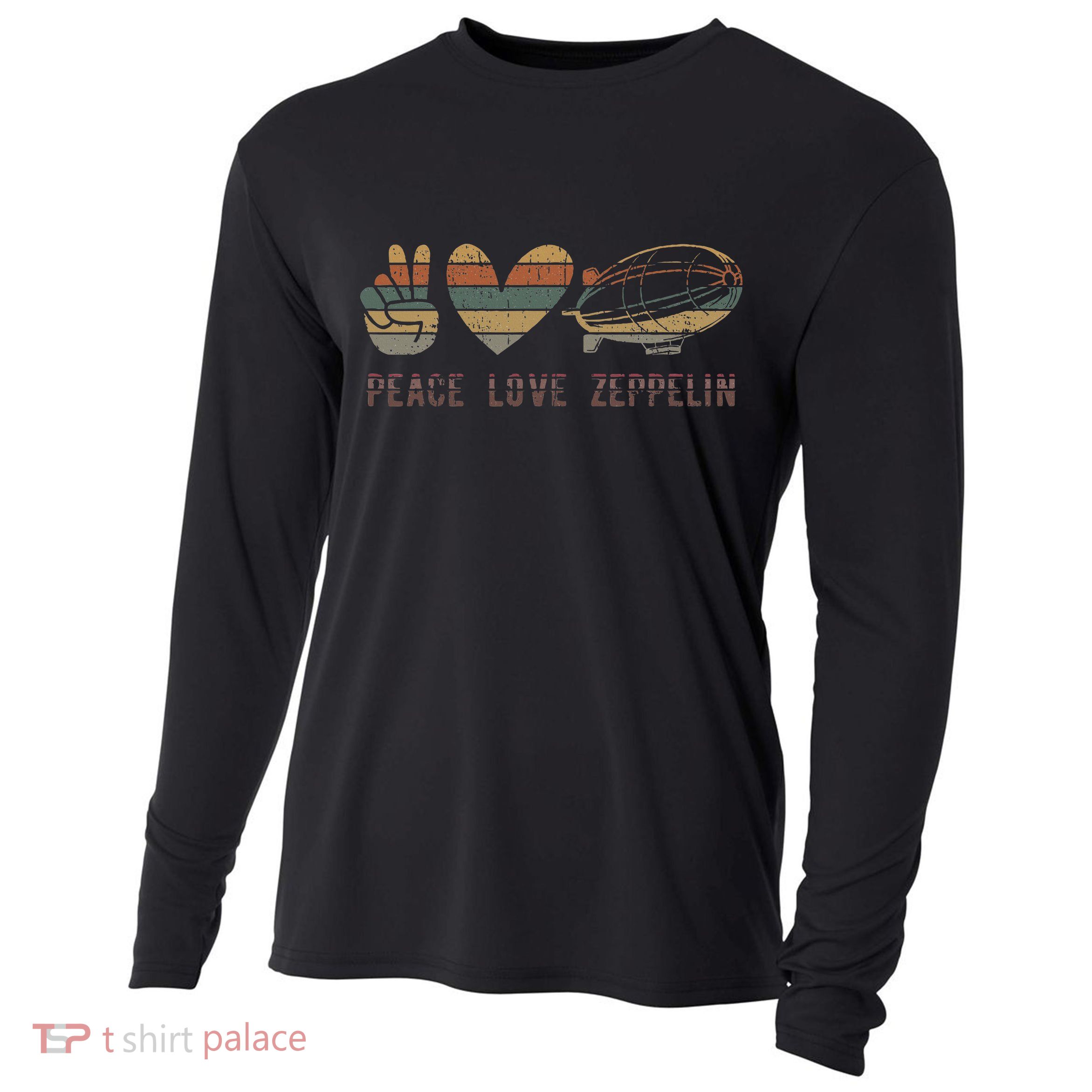 Zeppelin 70s Dirigible Blimp Airship Zepelin Zepplin Cooling Performance Long Sleeve Crew