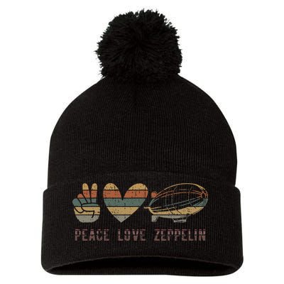 Zeppelin 70s Dirigible Blimp Airship Zepelin Zepplin Pom Pom 12in Knit Beanie