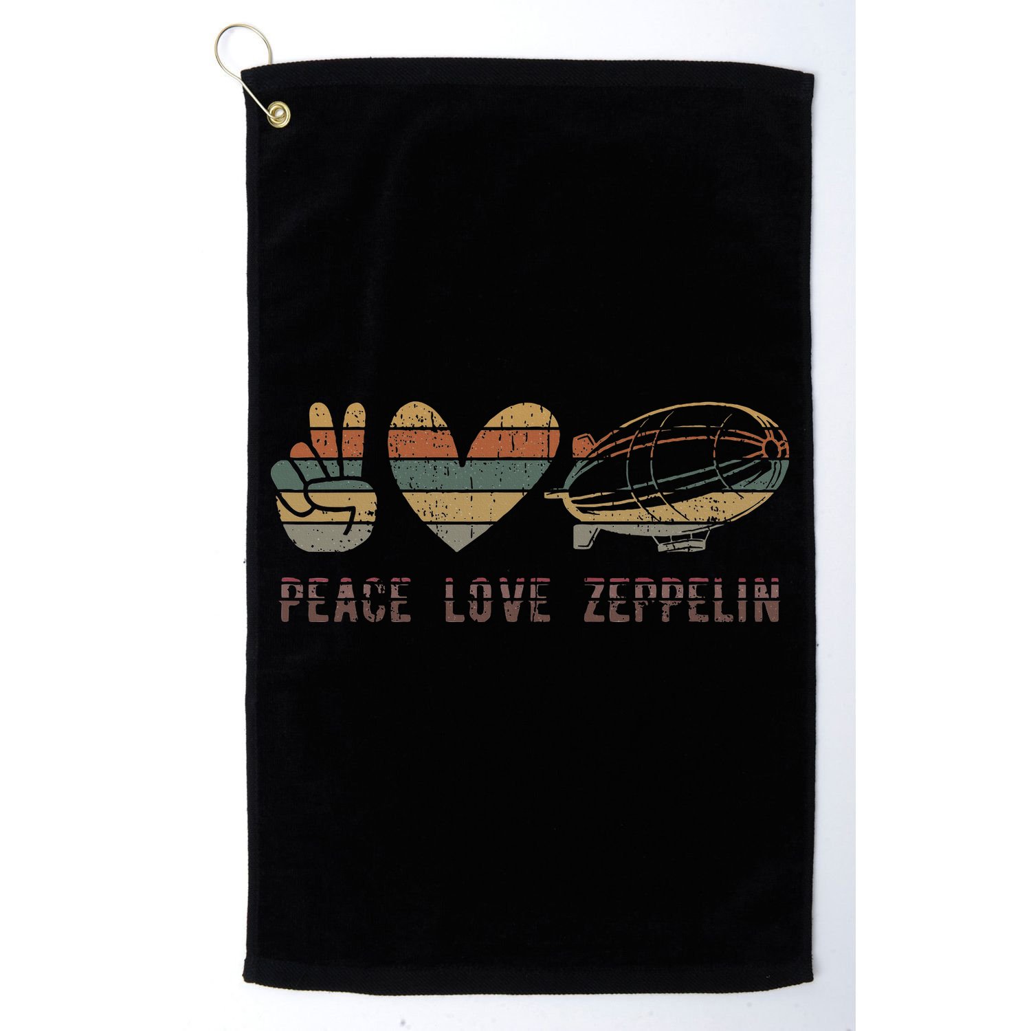 Zeppelin 70s Dirigible Blimp Airship Zepelin Zepplin Golf Towel