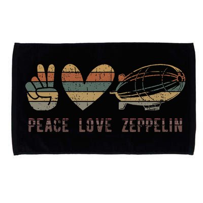 Zeppelin 70s Dirigible Blimp Airship Zepelin Zepplin Microfiber Hand Towel